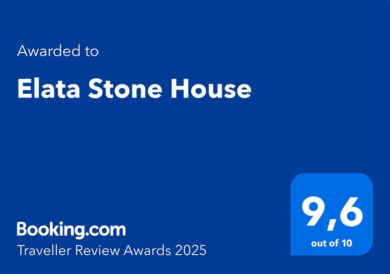 Elata Stone House Villa Exterior foto